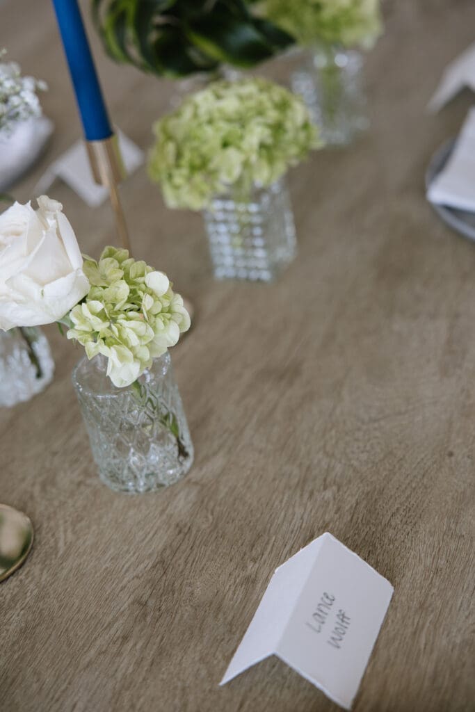 Thoughtful wedding details at an intimate Rosemary Beach backyard celebration