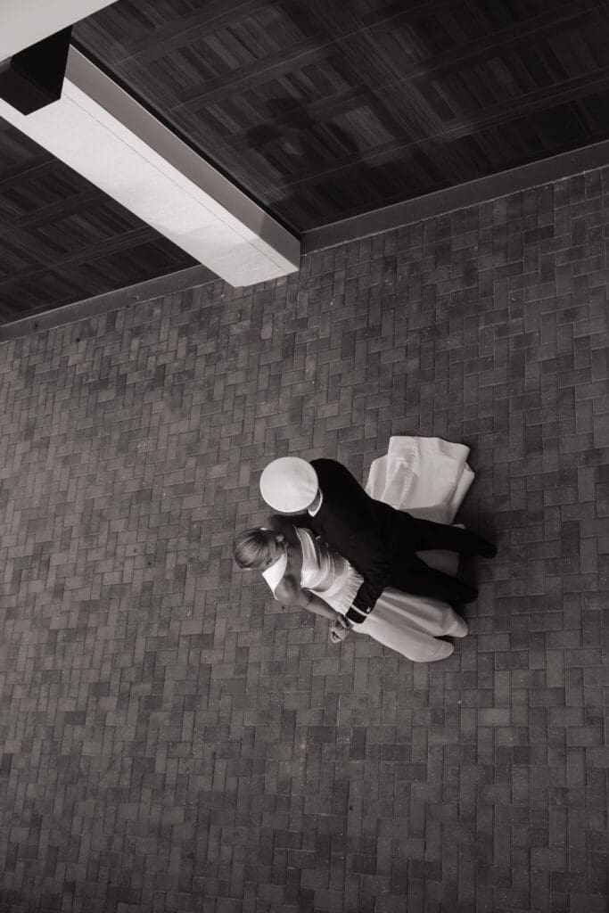 Bride and groom portraits at a backyard beach wedding in Rosemary Beach, Florida