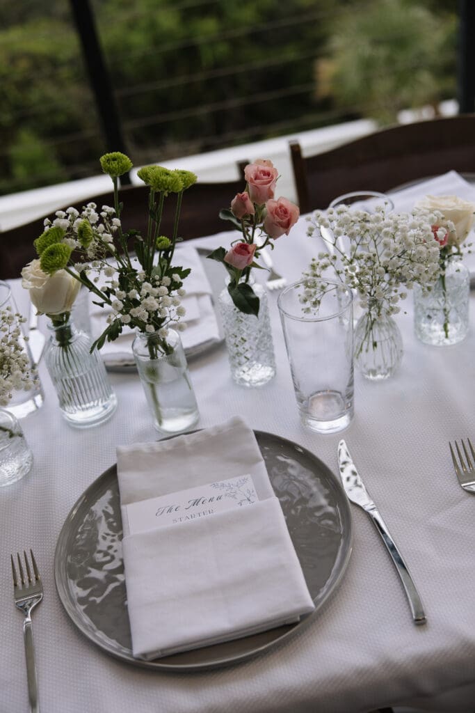 Thoughtful wedding details at an intimate Rosemary Beach backyard celebration